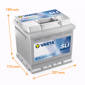 Batería Varta Dynamic SLI B19 45Ah 400A en Valencia